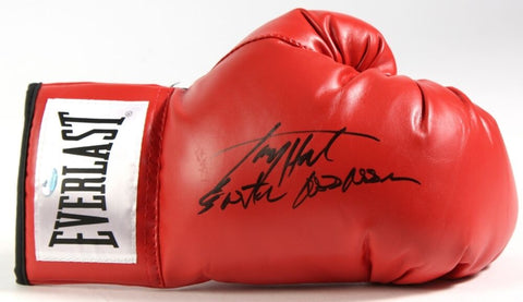 Larry Holmes Signed Everlast Boxing Glove Inscribed "Easton Assassin" Schwartz