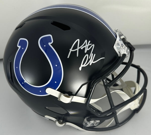 Colts ANTHONY RICHARDSON Signed Full Size ALTERNATE Replica Spd Helmet AUTO FAN