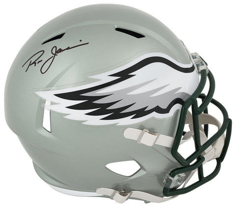 Ron Jaworski Signed Eagles FLASH Riddell Full Size Speed Replica Helmet (SS COA)