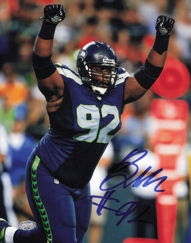 Brandon Mebane Autographed Signed 8x10 Photo Seattle Seahawks MCS Holo #63325