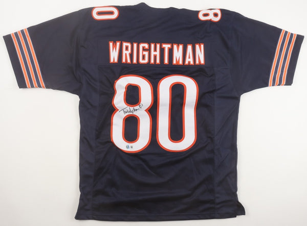 Tim Wrightman Signed Chicago Bears Jersey Inscribed #80 (JSA COA) Tight End