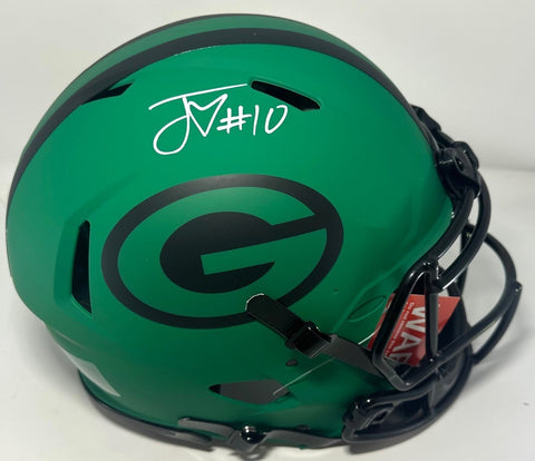 Packers JORDAN LOVE Signed Full Size Authentic RAVE Speed Helmet AUTO - JSA