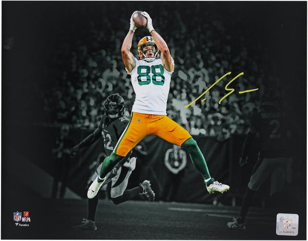 Luke Musgrave Green Bay Packers Autographed 11" x 14" Catch Spotlight Photograph