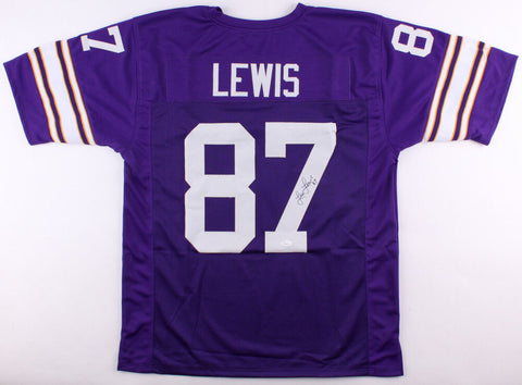 Leo Lewis Signed Vikings Jersey (JSA COA) Minnesota Wide Receiver 1981-1991