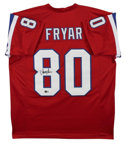 Irving Fryar Signed New England Patriots Jersey (Beckett) Super Bowl XX W.R