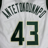 THANASIS ANTETOKOUNMPO Signed Custom Replica White Jersey AUTO