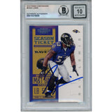Ray Lewis Autographed/Signed 2012 Contenders #8 Trading Card Beckett 53045