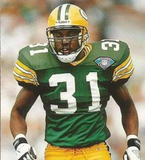 George Teague Signed Green Bay Packers Speed Mini Helmet (Beckett)