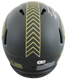 49ers George Kittle Signed STS IV Full Size Speed Proline Helmet W/ Case BAS Wit