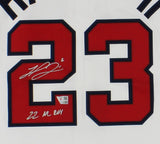 Michael Harris Signed Atlanta Braves White MLB Jersey w/ Inscription