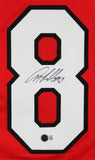Anquan Boldin Authentic Signed Red Pro Style Jersey Autographed BAS Witnessed