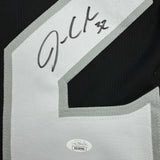 Autographed/Signed Jonathan Quick Los Angeles LA Black Jersey JSA COA