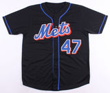 Tom Glavine Signed New York Mets Jersey (JSA COA) Won his 300th Game as a Met