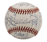 2001 Atlanta Braves Team Signed Baseball Maddux Chipper Glavine 31 Sigs JSA