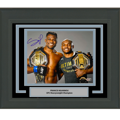 Framed Autographed/Signed Francis Ngannou UFC MMA 11x14 Photo Beckett BAS COA #2