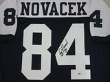 Cowboys JAY NOVACEK Signed Custom Home Jersey AUTO - SB Champ - Beckett COA