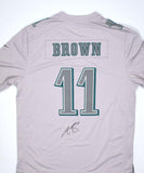 A.J. Brown Signed Eagles Nike Gray Atmosphere Jersey w/SB Patch - Beckett W Holo