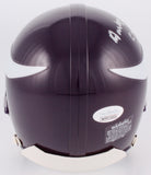 Anthony Carter Signed Vikings Mini-Helmet (JSA COA) 3x Pro Bowl (1987-1989) WR