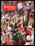 Jim Valvano Autographed Too Soon to Quit Book NC State Beckett QR AC94180