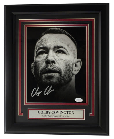 Colby Covington Signed Framed 8x10 UFC Photo JSA ITP
