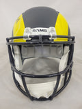 DAVANTE ADAMS SIGNED LA RAMS F/S RIVALRIES SPEED REPLICA HELMET BECKETT QR