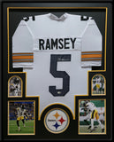 FRAMED PITTSBURGH STEELERS JALEN RAMSEY AUTOGRAPHED SIGNED JERSEY JSA COA