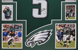 FRAMED PHILADELPHIA EAGLES DONOVAN MCNABB AUTOGRAPHED SIGNED JERSEY BECKETT COA