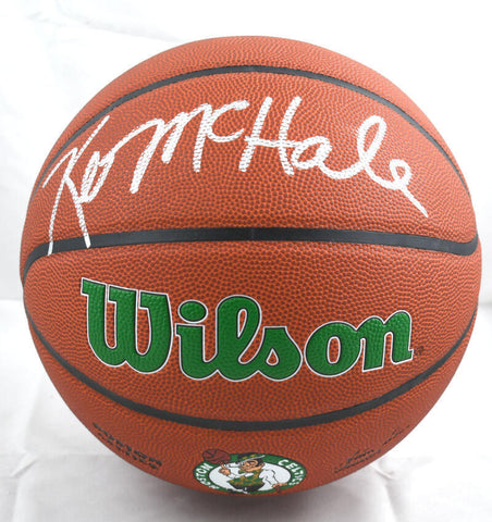 Kevin McHale Autographed Official NBA Logo Wilson Basketball - Beckett W Holo