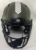 Packers JOSH JACOBS Signed Full Size 2022 SALUTE Authentic Speed Helmet AUTO