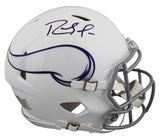 Vikings Randy Moss Signed 2024 On-Field Alt F/S Speed Proline Helmet W/ Case BAS