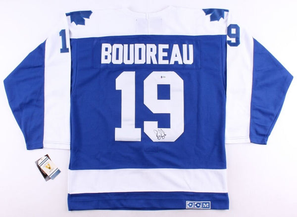 Bruce Boudreau Signed Maple Leafs Jersey (Beckett COA) Former Toronto Head Coach