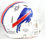 Keon Coleman Autographed Buffalo Bills F/S Speed Authentic Helmet-Beckett W Holo