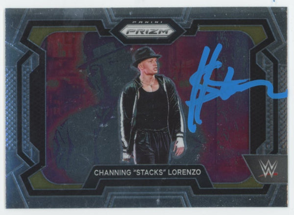 Channing "Stacks" Lorenzo WWE Signed 2024 Panini Prizm #8 Card BAS #BS86748