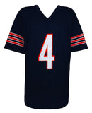 D'Andre Swift Signed Navy Custom Football Jersey w/Bear Down - (SCHWARTZ COA)