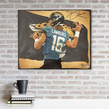 Trevor Lawrence Jaguars Signed Stretched 20x24 Canvas Giclee Print-Brian Konnick