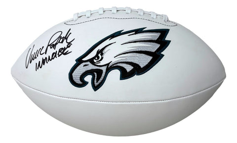 Vince Papale Signed Philadelphia Eagles Logo Football Invincible Inscribed BAS