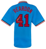 Jeff Reardon Signed Baby Blue T/B Custom Baseball Jersey w/Champs - (SS COA)