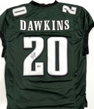 Eagles Hall of Famer BRIAN DAWKINS Signed Custom Replica Green Jersey AUTO - BAS