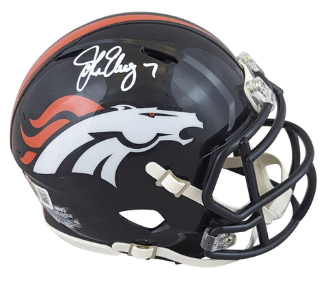 Broncos John Elway Authentic Signed Speed Mini Helmet Autographed BAS Witnessed