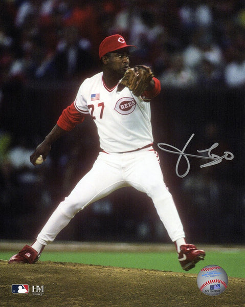 Jose Rijo Signed Cincinnati Reds Pitching Action 8x10 Photo - (SCHWARTZ COA)