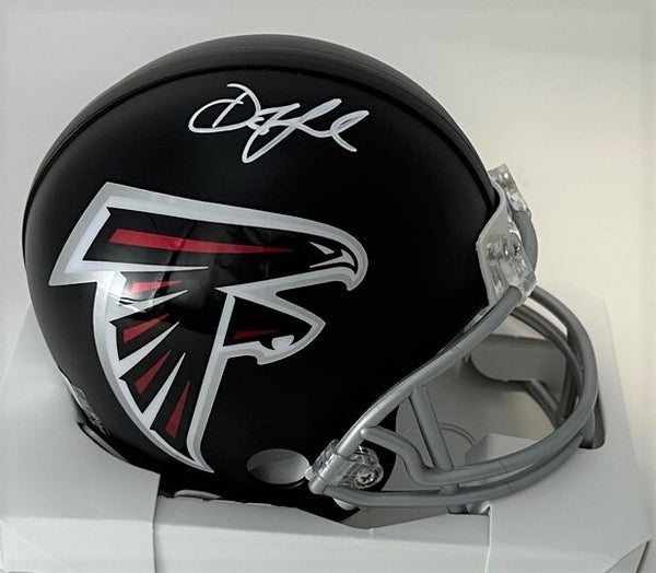 Atlanta Falcons DRAKE LONDON Signed VSR4 Mini Helmet AUTO - BAS