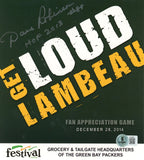 Dave Robinson Autographed Green Bay Packers 8x7 Fan Appreciation Card BAS 57226