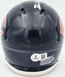 DEVIN HESTER AUTOGRAPHED BEARS BLUE SPEED MINI HELMET BECKETT WITNESS 244042