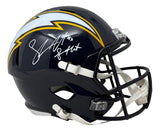 Shawn Merriman Signed Chargers Full Size T/B Replica Speed Helmet Lights Out BAS