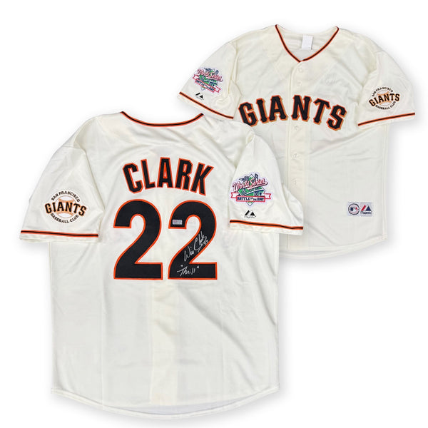 Will Clark Autographed San Francisco Giants 1989 World Series Jersey TRISTAR W