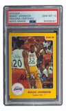 Magic Johnson Signed LA Lakers 1986 Star #6 Trading Card PSA/DNA Gem MT 10