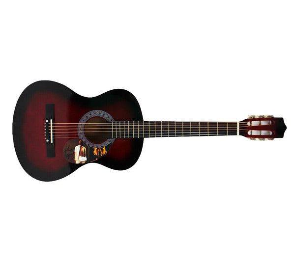 John Legend Signed 38" Red Acoustic Guitar