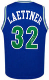 Christian Laettner Signed Blue T/B Pro Style Custom Basketball Jersey - (SS COA)