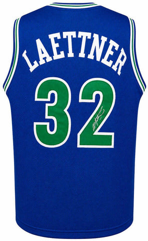 Christian Laettner Signed Blue T/B Pro Style Custom Basketball Jersey - (SS COA)
