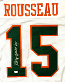 GREGORY ROUSSEAU AUTOGRAPHED COLLEGE STYLE JERSEY w/ JSA COA #SD14808